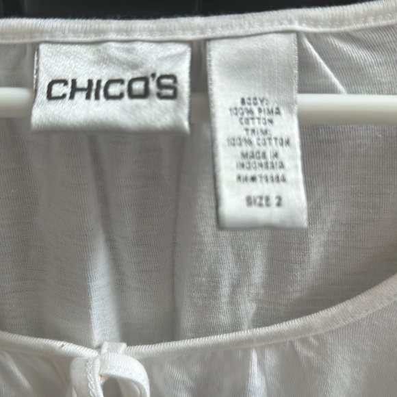 NWT  Chico’s Women’s shirt/cover up size 2 - Picture 3 of 5